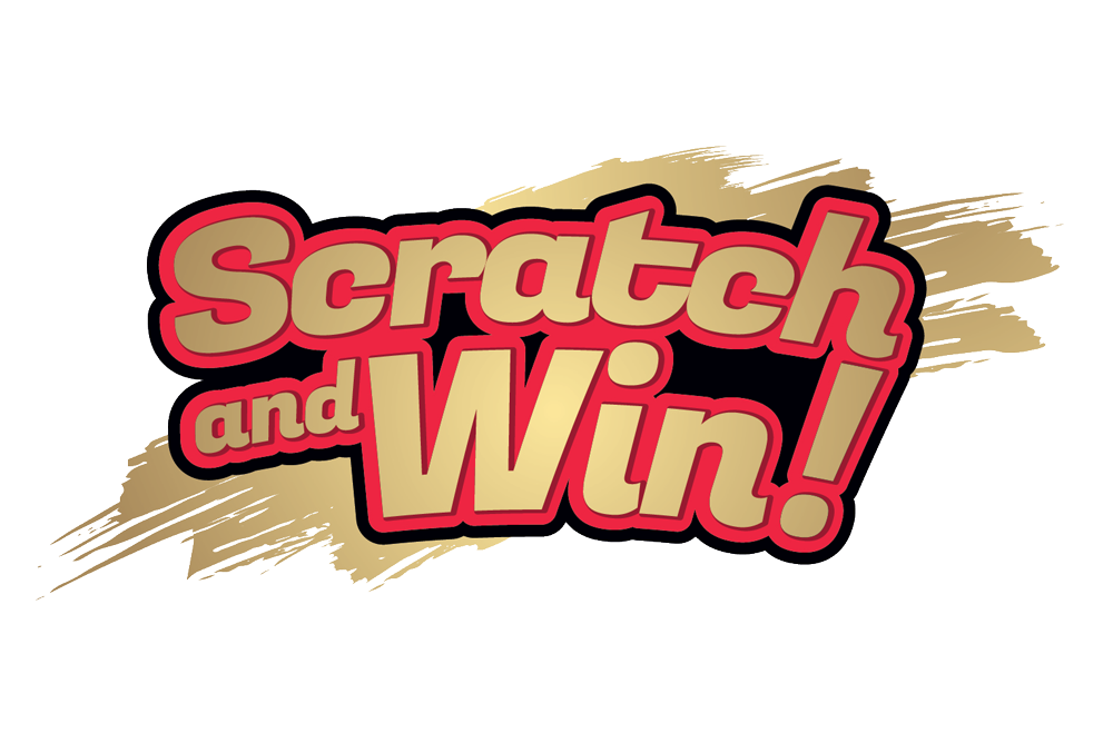 Scratch down. Scratch win. Scratch and win vector. Scratch and win logo PNG. Scratch&win sign.