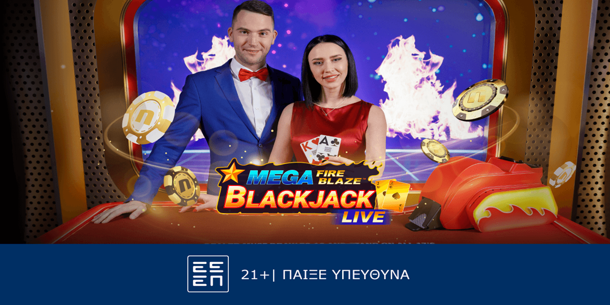 To Mega Fire Blaze Blackjack Live παίζει στη Novibet!